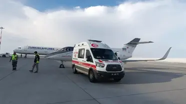 Zatürreli Bebek Uçak Ambulansla Ankara'ya Sevk Edildi