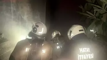 Antakya'da Bodrum Katında Yangın