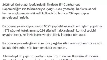 Uyuşturucu ve Yasa Dışı Bahis Operasyonları