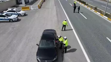 Erzincan'da Bayram Trafik Denetimleri