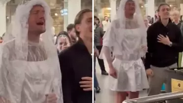 Gelinlik giyen Joe Worrall kendisini eleştirenlere ateş püskürdü