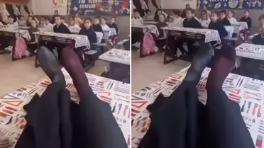 Okulda çekilen görüntüye bakın: Tepki gelince silmek zorunda kaldılar