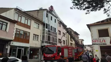 Refahiye'de tarihi lokantada baca yangını paniğe neden oldu
