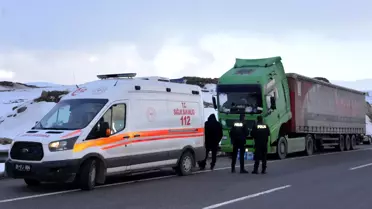Erzurum'da TIR şoförü tamir sırasında hayatını kaybetti