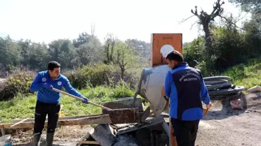 Üreticinin talebi üzerine sulama havuzu kapasitesi 30 tona çıkarıldı