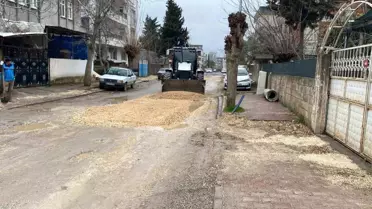 Adıyaman'da bozulan yollara müdahale