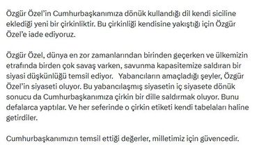 Ömer Çelik'ten Özgür Özel'e Sert Eleştiri