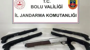 Bolu'da Ruhsatsız Av Tüfeklerine Operasyon