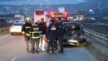 Samsun'da Freni Boşalan TIR Zincirleme Kazaya Neden Oldu