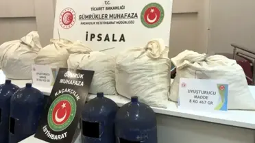 Edirne İpsala'da 35 Kilo Uyuşturucu Ele Geçirildi