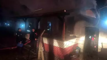 Konya'da Bağ Evinde Yangın