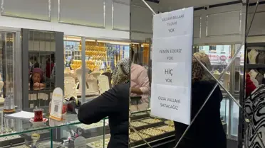 Bursa'da Kuyumcudan İlginç Slogan