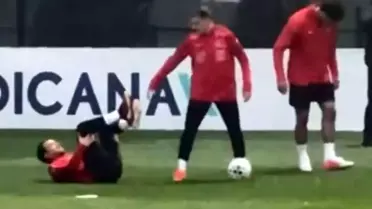 Milli Takım kampına damga vuran görüntü 