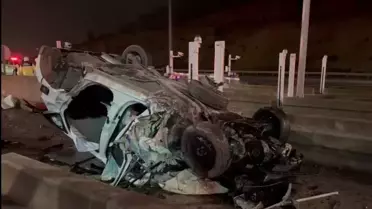 Pendik'te Otoyolda Kaza: 2 Yaralı