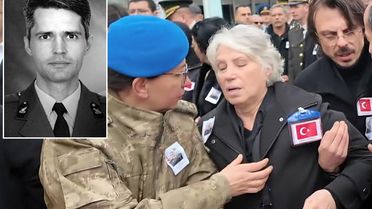 Şehit Binbaşı Taştekin için cenaze töreni! Annesinin 'yürüyebilecek misin?' sorusuna verdiği yanıt yürek dağladı