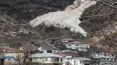 Şırnak'ta Çığ Anları Kamerada