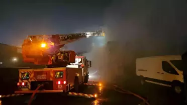 Sultangazi'de Trafoda Yangın