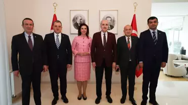 Kurtulmuş Hırvatistan'da Büyükelçiliği Ziyaret Etti