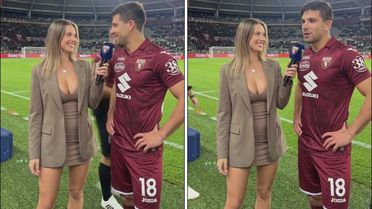 Ünlü golcü, kadın muhabirin güzelliği karşısında afalladı ama gerçek başka çıktı