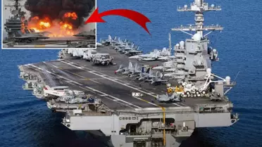 Yangın 30 saat sürmüştü! ABD'nin dev gemisinin nerede oldu ortaya çıktı