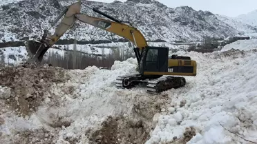 Yüksekova'da Çığ Korkusu