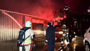 Mobilya atölyesinde yangın