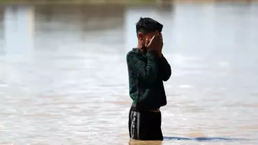 Suriye'nin Haseke vilayetinde meydana gelen sel nedeniyle yüzlerce evi su bastı