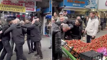 Zabıtaya tekme tokat saldırı! Polis gelene kadar durmadı