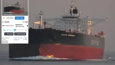 140 bin ton petrol yüklü Türk tankerine dron isabet etti