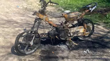 Motosiklet Ceza Yüzünden Ateşe Verildi