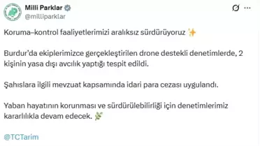 Burdur'da Yasa Dışı Avcılığa Cezalar