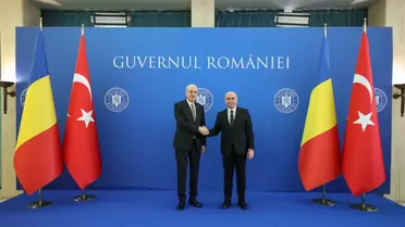 TBMM Başkanı Numan Kurtulmuş, Romanya'da Başbakan Ilie Bolojan ile Görüştü