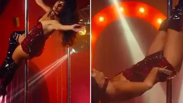 Üç ay özel ders aldı: İşte Tuba Büyüküstün'ün ilk direk dansı performansı