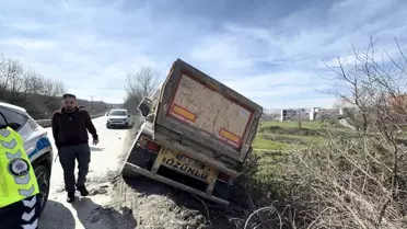 Arnavutköy'de Hafriyat Kamyonu Kazası