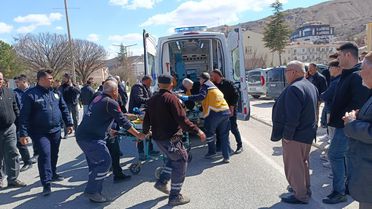 Darende'de Yayaya Çarpan Araç Trafik Kazası