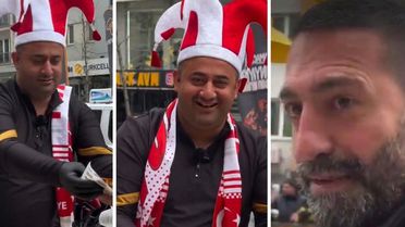 Sözünü tuttu, milli galibiyet şerefine 1000 lahmacun dağıttı