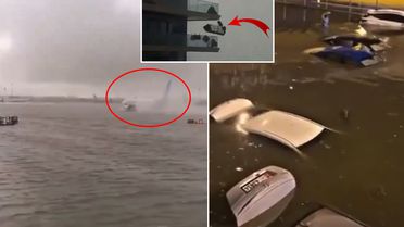 Dubai felaketi yaşıyor! Havalimanı dev bir havuza, yollar bataklığa döndü