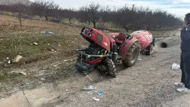 Doğanşehir'de Traktör Devrildi: 2 Yaralı
