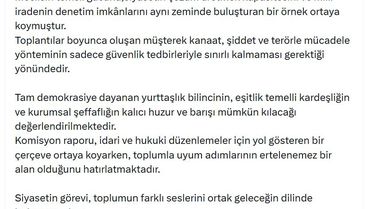 MHP'li Yıldız: Komisyonumuz, Türkiye'nin barışla ve kardeşlikle güçleneceğini göstermiştir