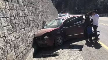Ayder yayla yolunda arı paniği kazaya neden oldu: Direksiyon hâkimiyeti kaybedildi