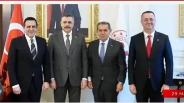 Dursun Özbek'ten Bakan Çiftçi'ye Ziyaret