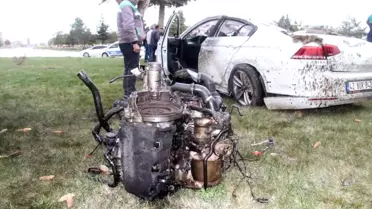 Beyşehir'de Feci Kaza: Otomobil Devrildi