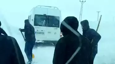 Hakkari'de Kar Mağdurlarına Kurtarma
