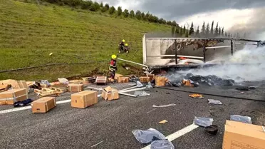 Balıkesir'de Tır Kazası: 2 Yaralı