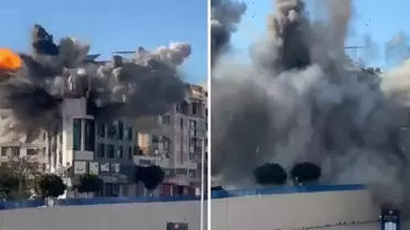 İsrail'den Beyrut'a şiddetli hava saldırısı