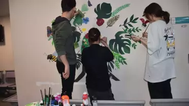 Çiğli Fen Lisesi'nden Hastalara Moral