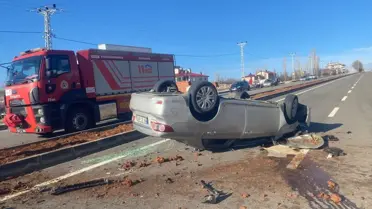 Nurhak'ta iki otomobil çarpıştı: 2 yaralı