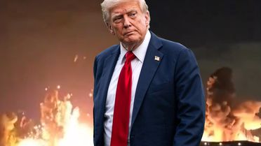 Trump görüntüleri paylaştı! İran'ın İsfahan kentinde art arda büyük patlamalar