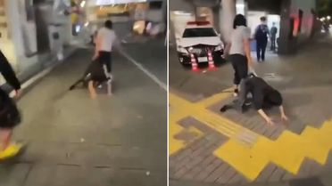 Uygunsuz durumda yakaladığı eşini sokakta sürükleyerek polis karakoluna götürdü