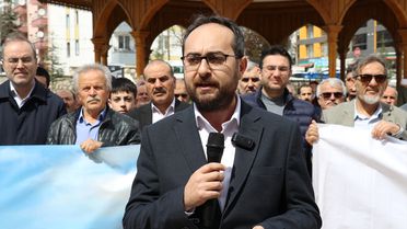 Amasya'da Mescid-i Aksa'ya Protesto